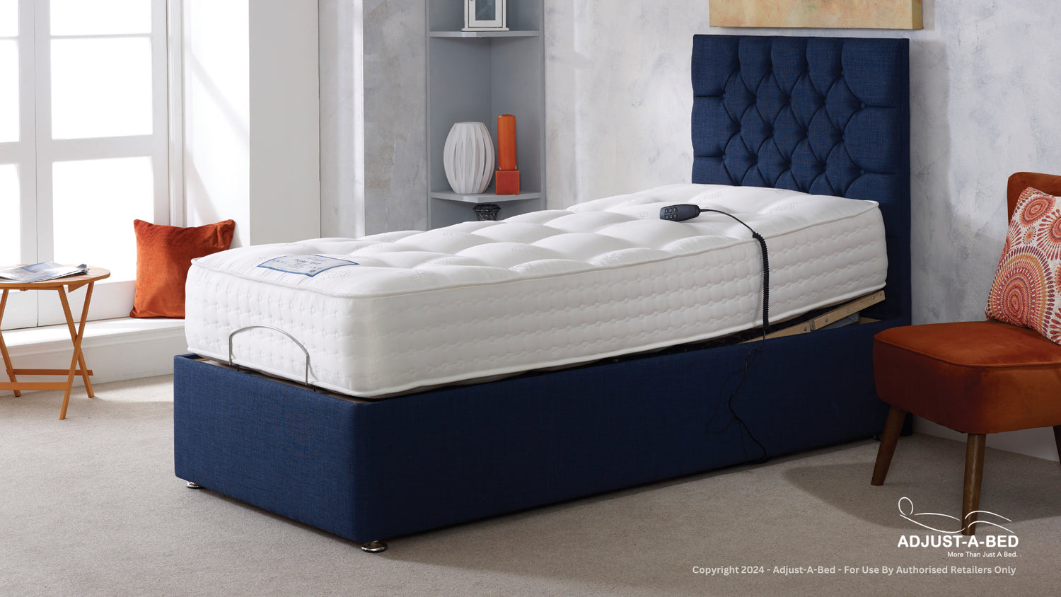 Pure 1500 Adjustable Bed with Mattress – Premium