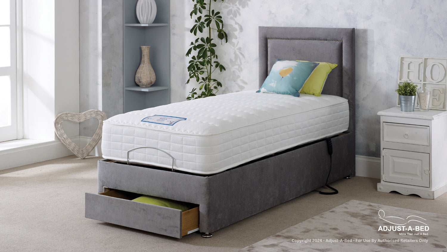 Nova Adjustable Bed with Mattress – 1000