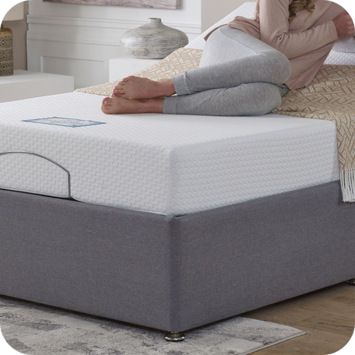Backcare Firm Adjustable Bed with Mattress – 8"anti-allergenic