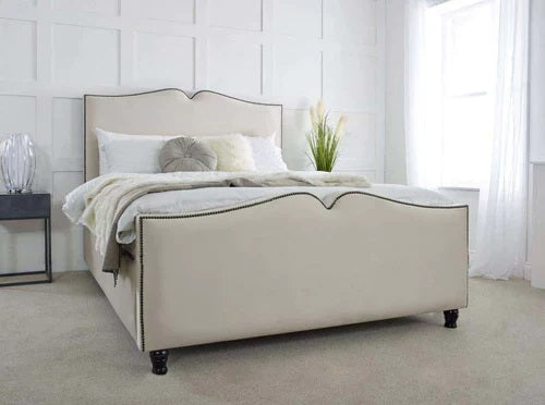 Knox Velvet-Finish Bed Frame