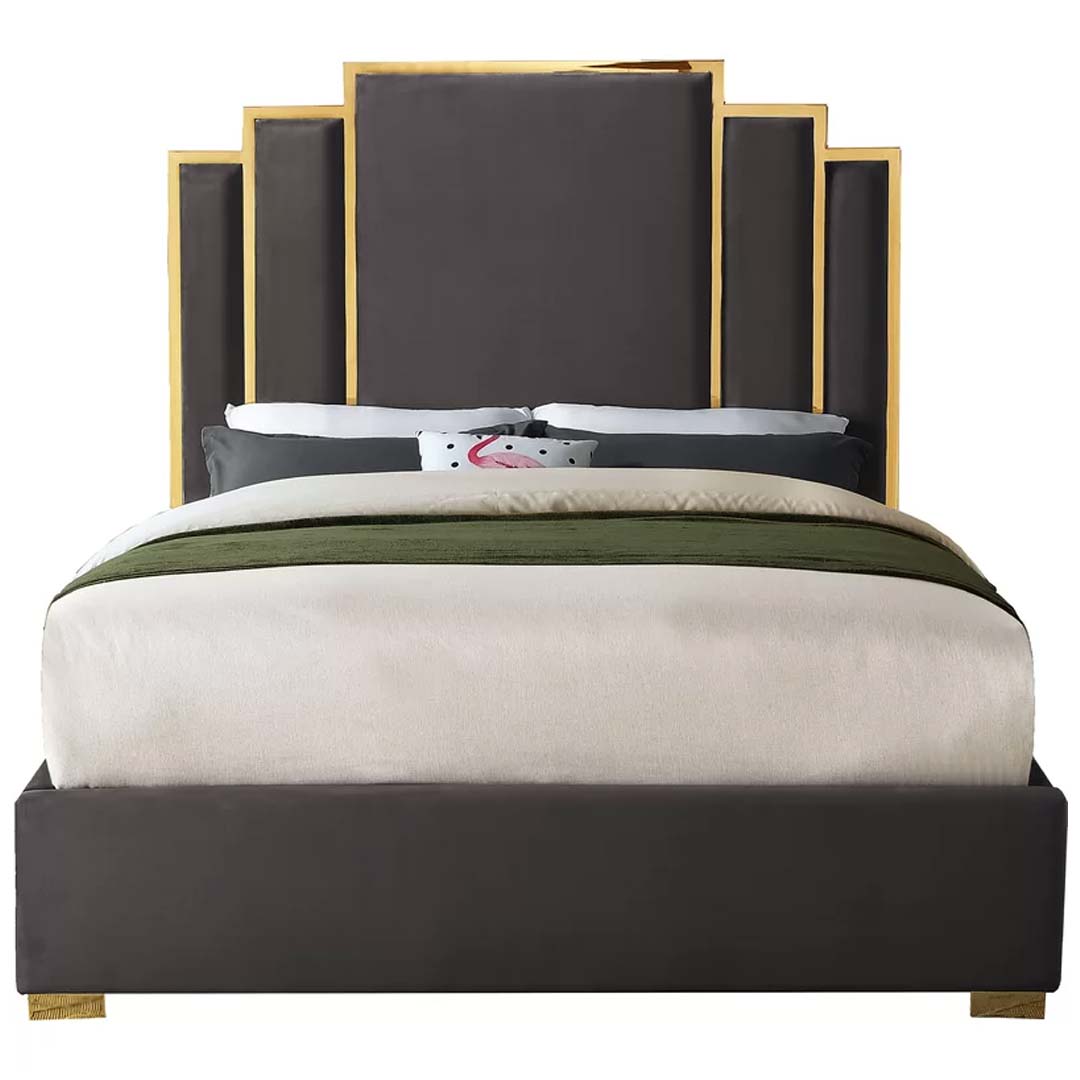Harlen Gold Strip Bed