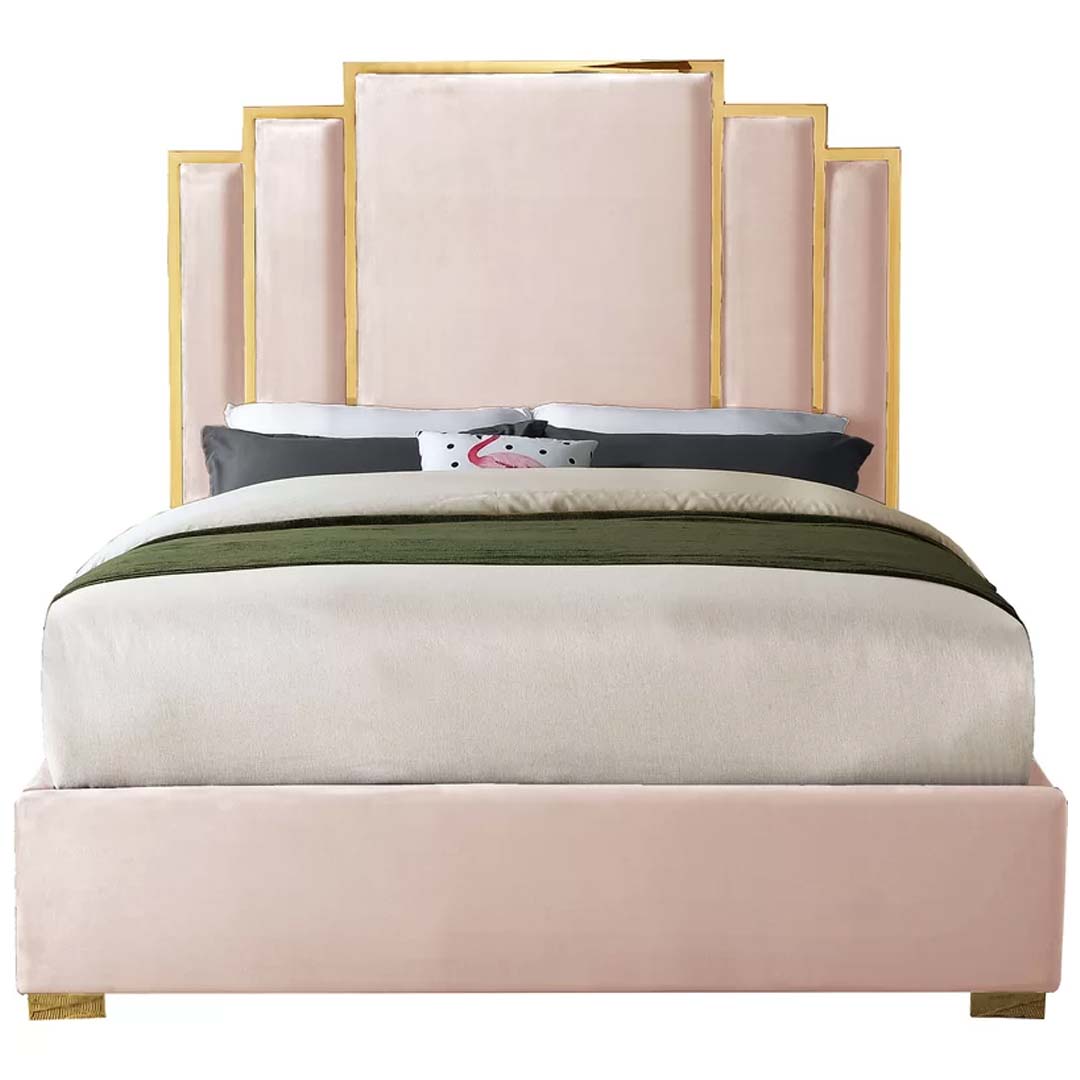 Harlen Gold Strip Bed