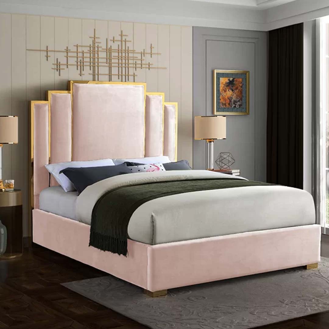 Harlen Gold Strip Bed