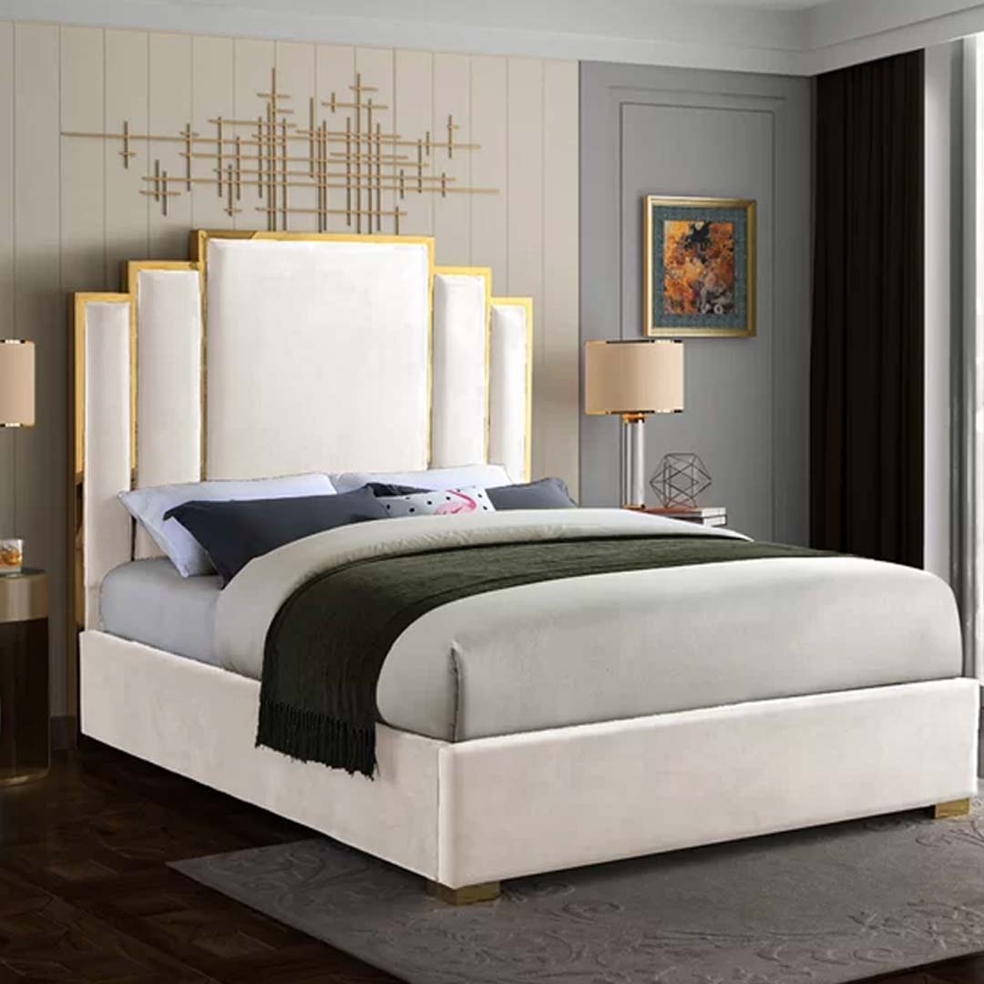Harlen Gold Strip Bed