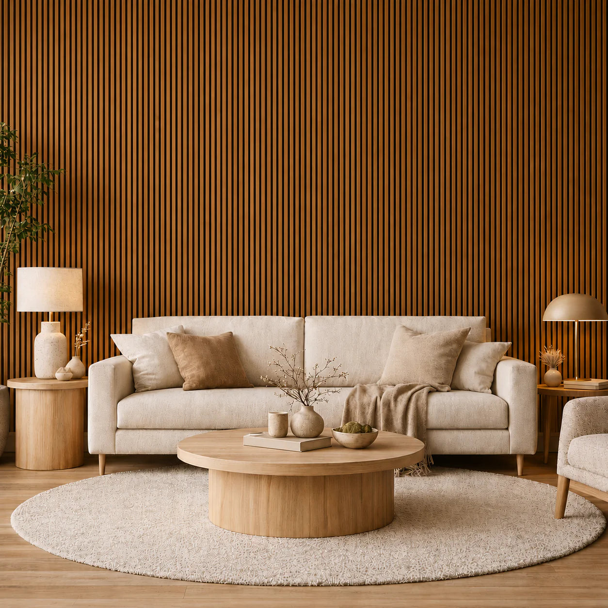 Teak Wall Panel