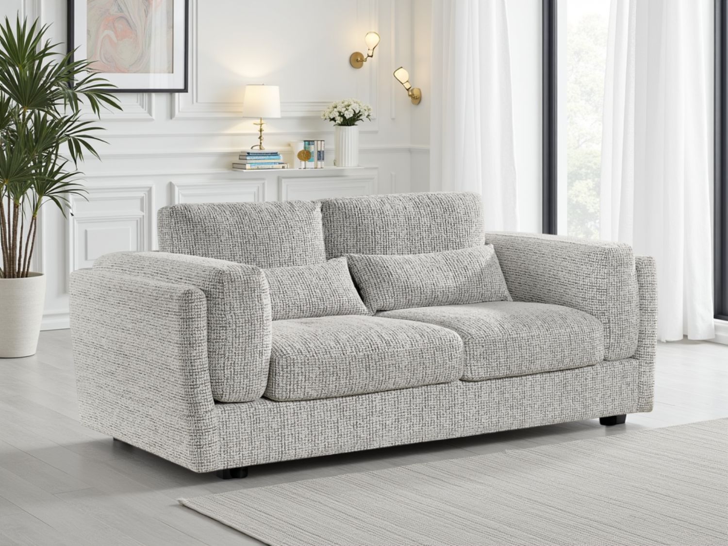 Bari Sofa Grey 3 Seater