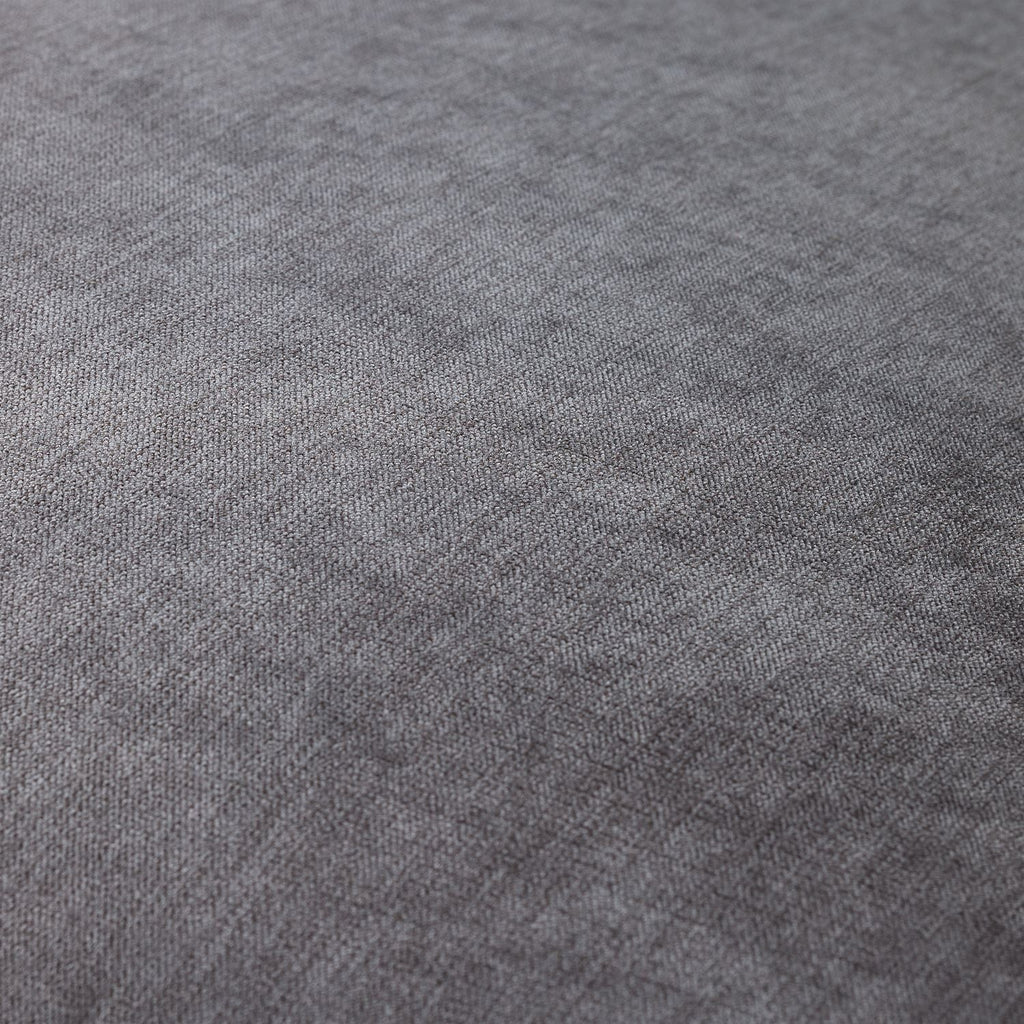 Grey Fabric Foam Filled Cushion Top Footstool