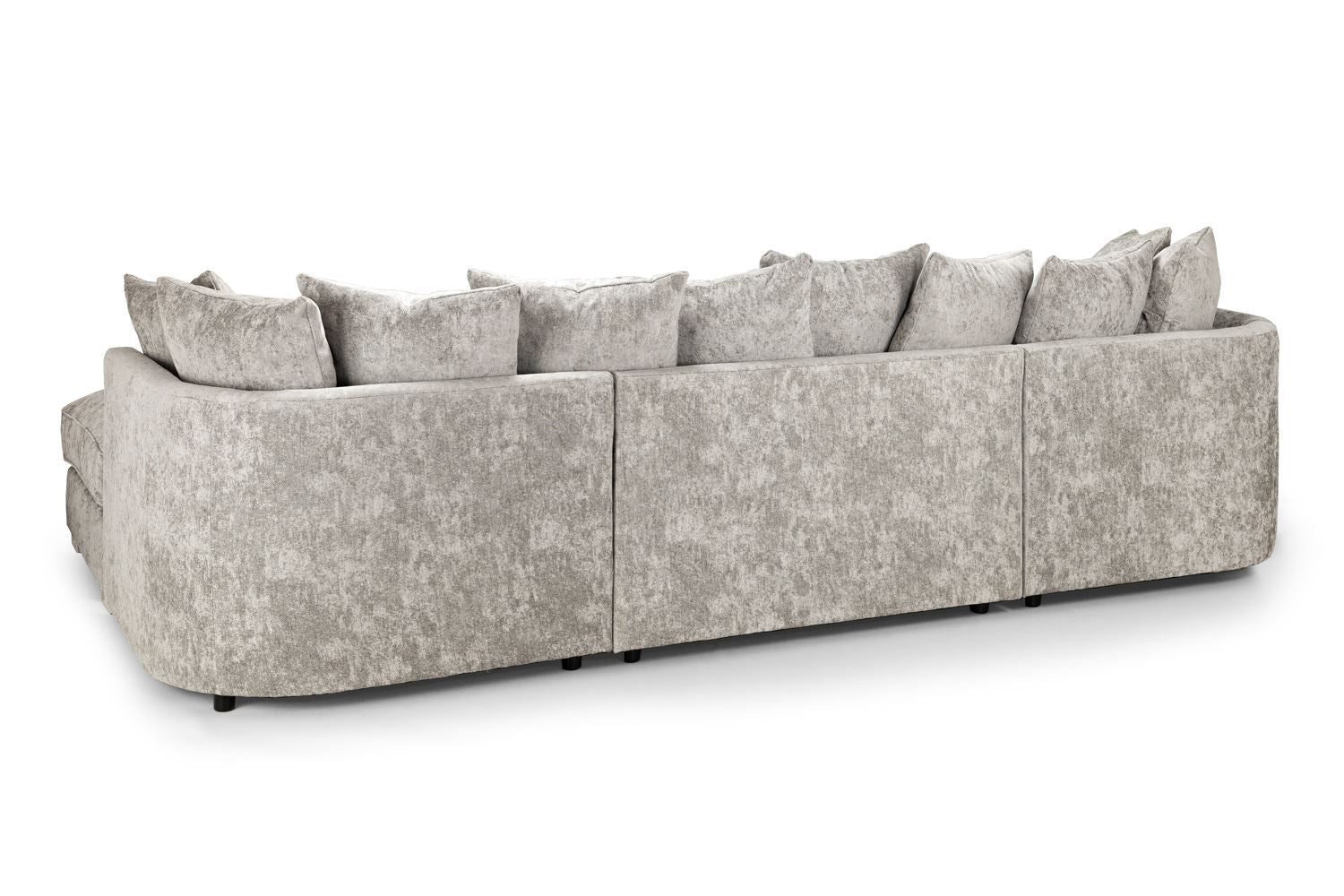Truffle Fabric U Shape Pillow Scatter Back Large Corner Sofa