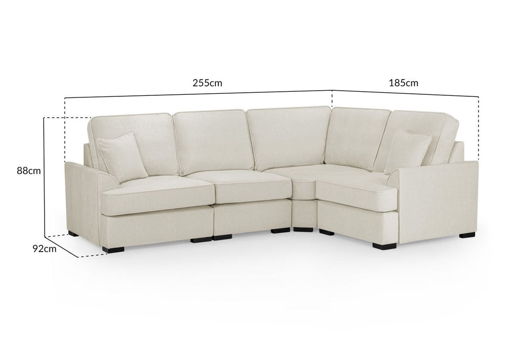 Beige Fabric Universal Standard BackCorner Sofa