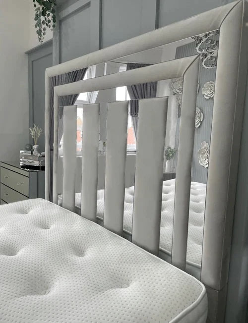 Kaitlyn Mirrored Upholstered Bed Frame