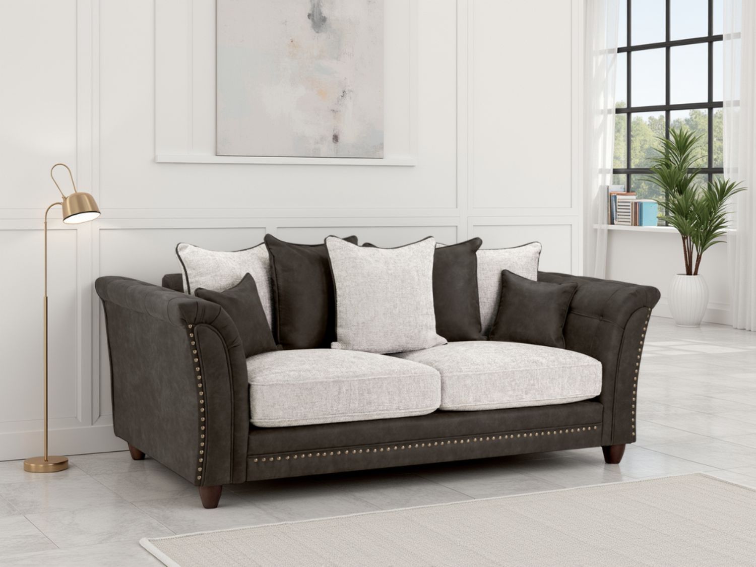 Bella Sofa Grey 3 Seater
