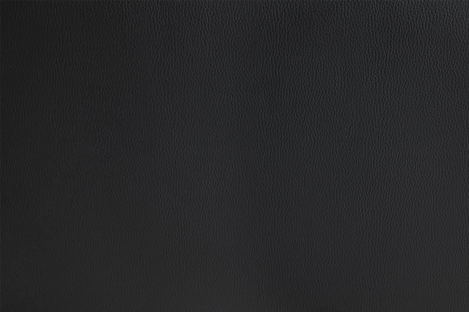 Black Leather 3 Seater Sofa Walnut Wooden Feet