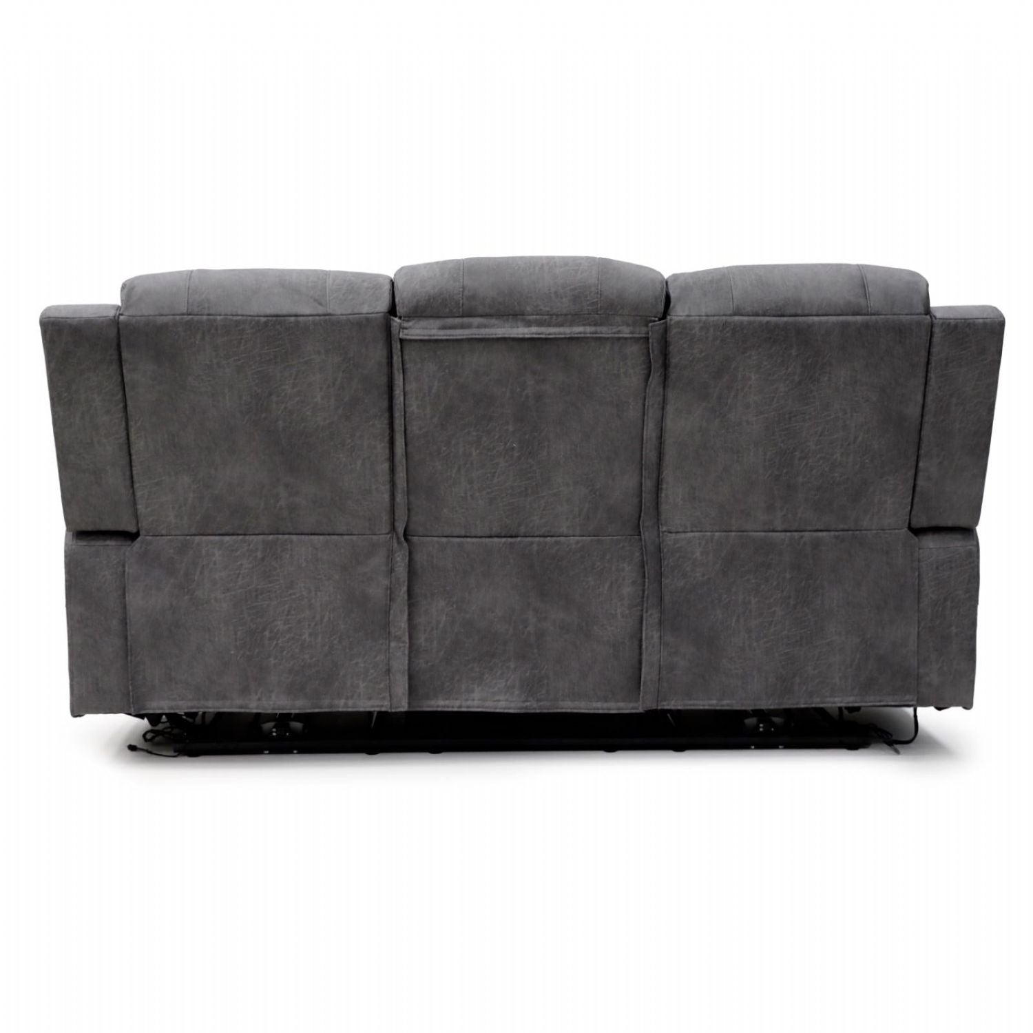 Grey Fabric 3 Seater Electric Recliner Sofa