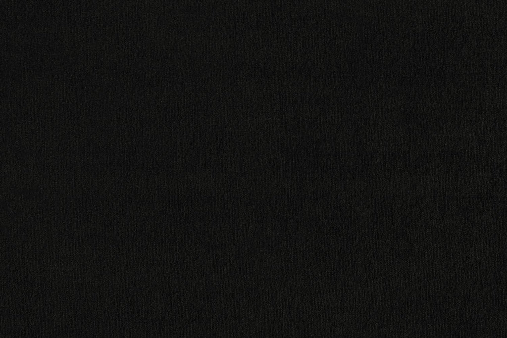 Black Fabric U Shape Plush Black Corner Sofa