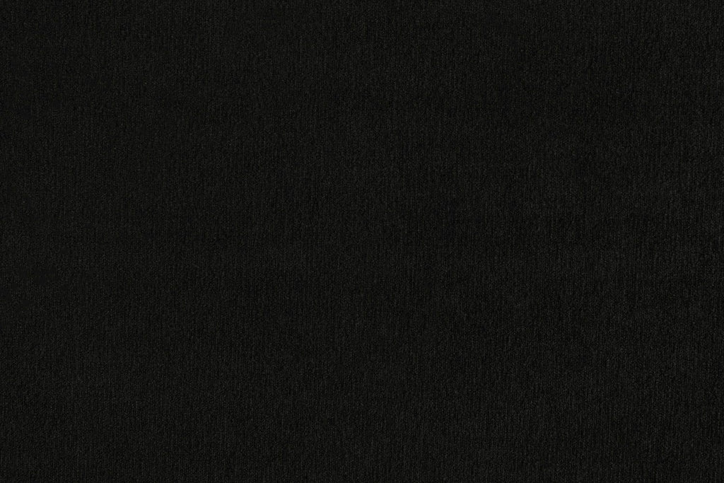 Black Fabric U Shape Plush Black Corner Sofa