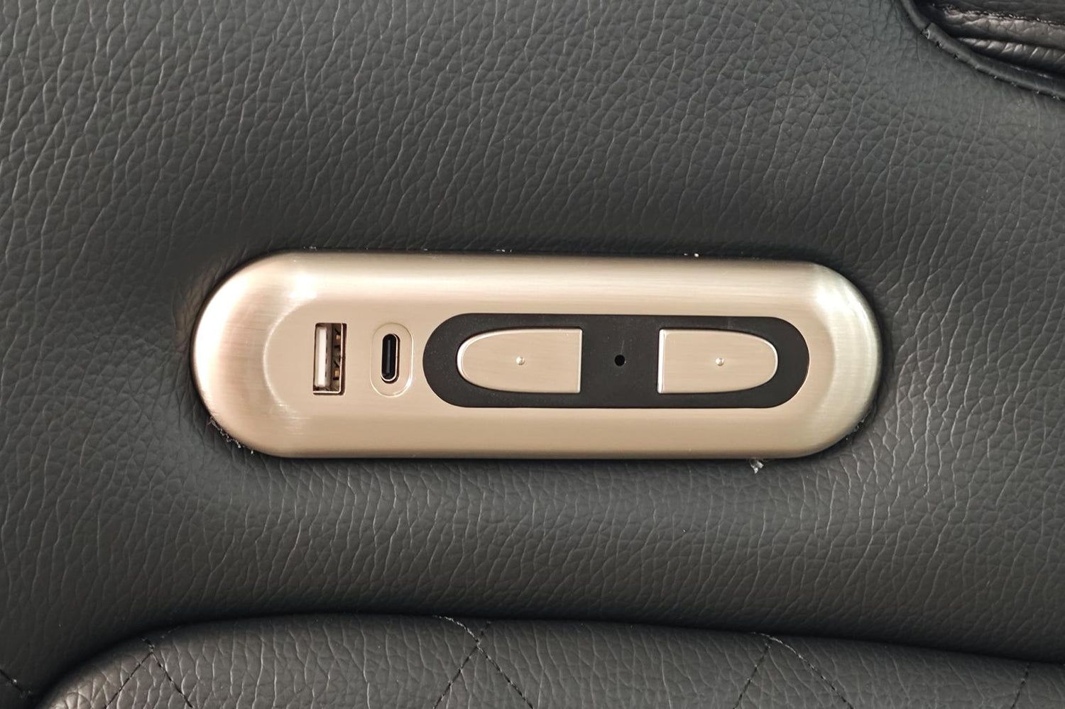 Black Leather Cinema 3 Seater Electric Recliners Sofa