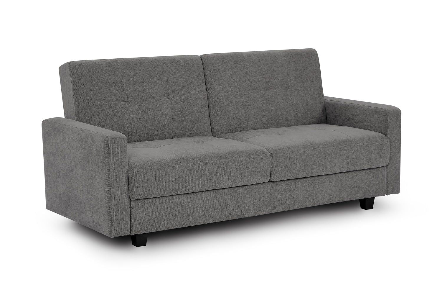 Dark Grey Fabric 3 Seater Sofabed with Storage