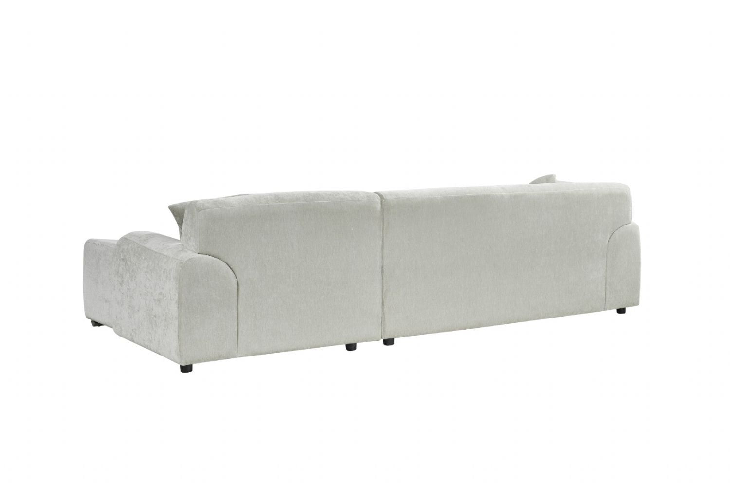 Beige Fabric Right Hand Facing Corner Sofa