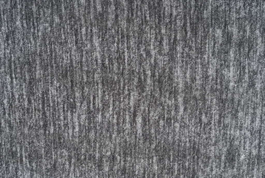 Charcoal Fabric Right Hand Facing Corner Sofa Chrome Feet