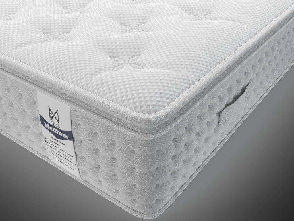 Nexus 1000 Pocket Spring Pillow Top Mattress Medium