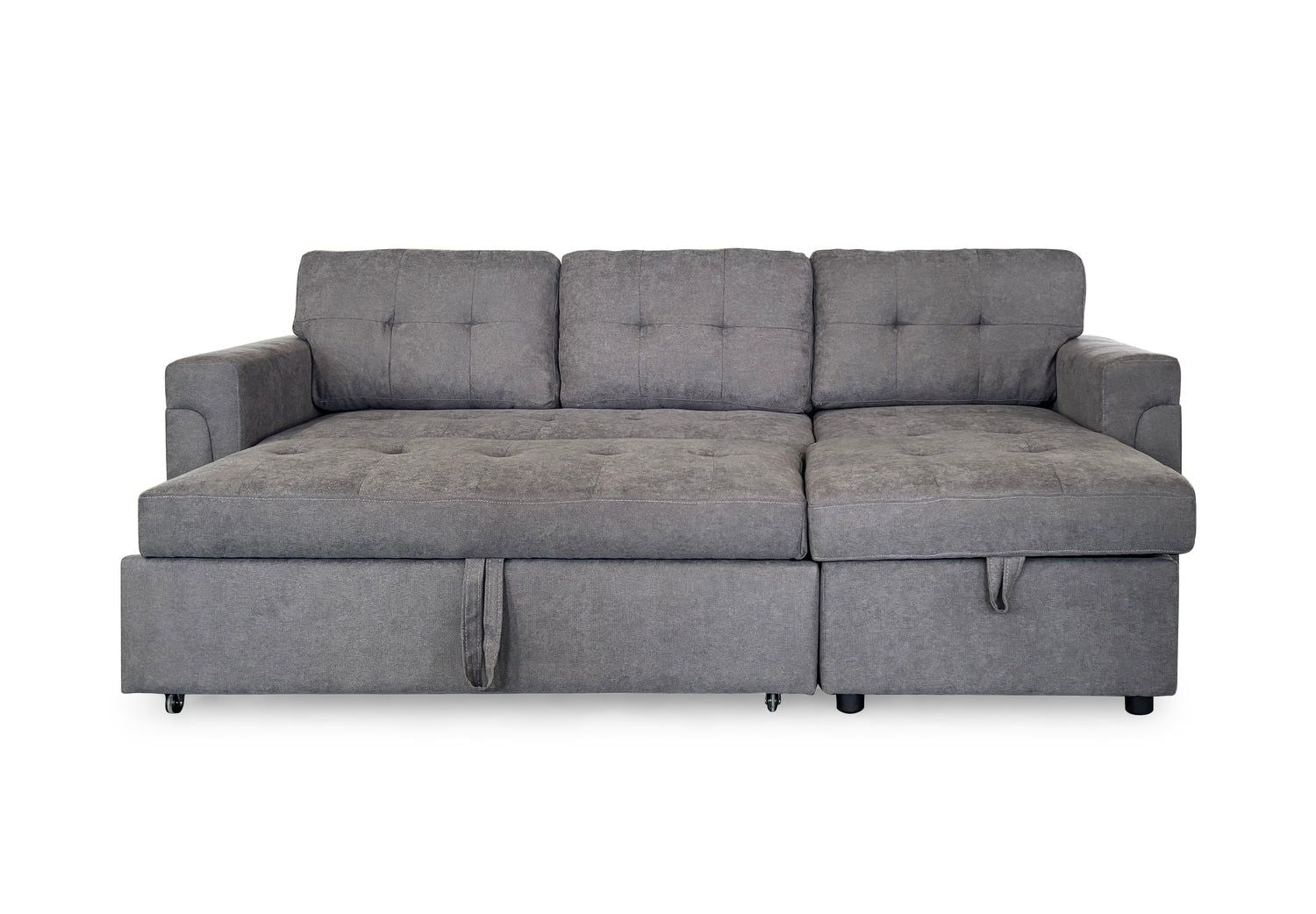 Grey Fabric Universal Corner Sofabed