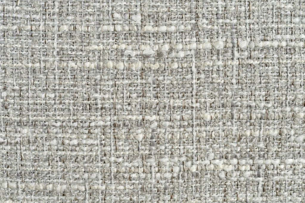 Silver Woven Fabric Left Hand Facing Electric Recliner Sofa