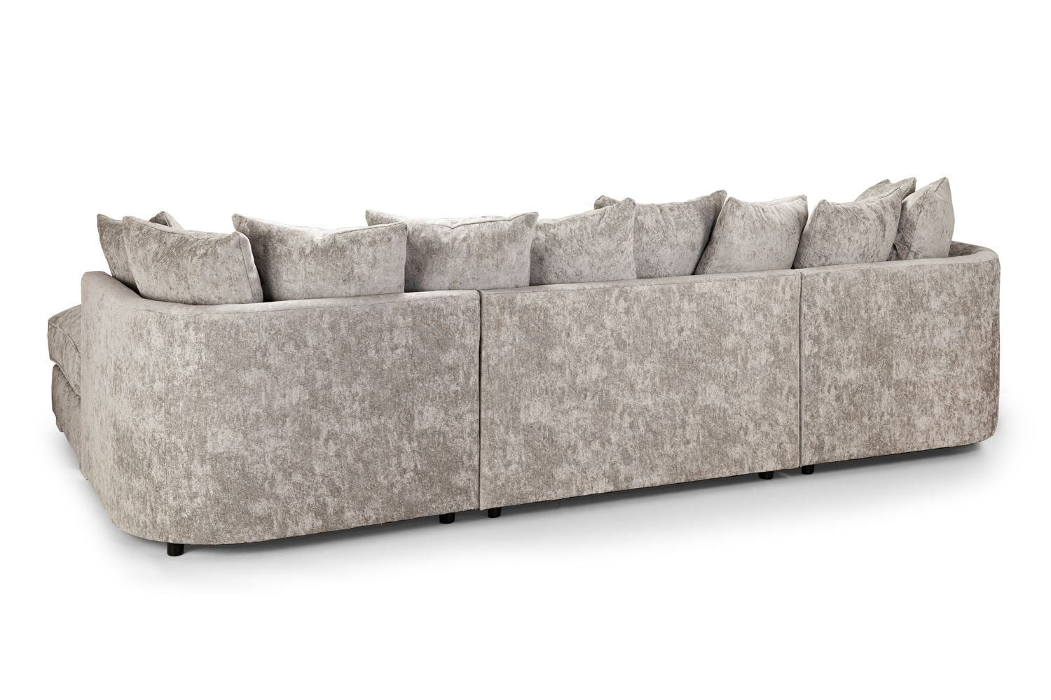 Truffle Fabric U Shape Pillow Scatter Back Large Corner Sofa