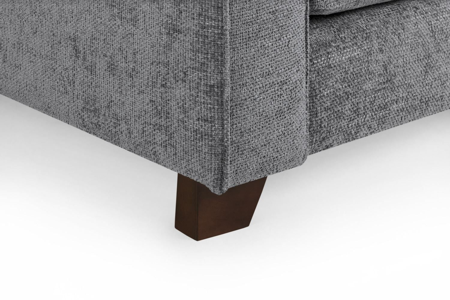 Grey Fabric Standard Back 3 Seater Sofa