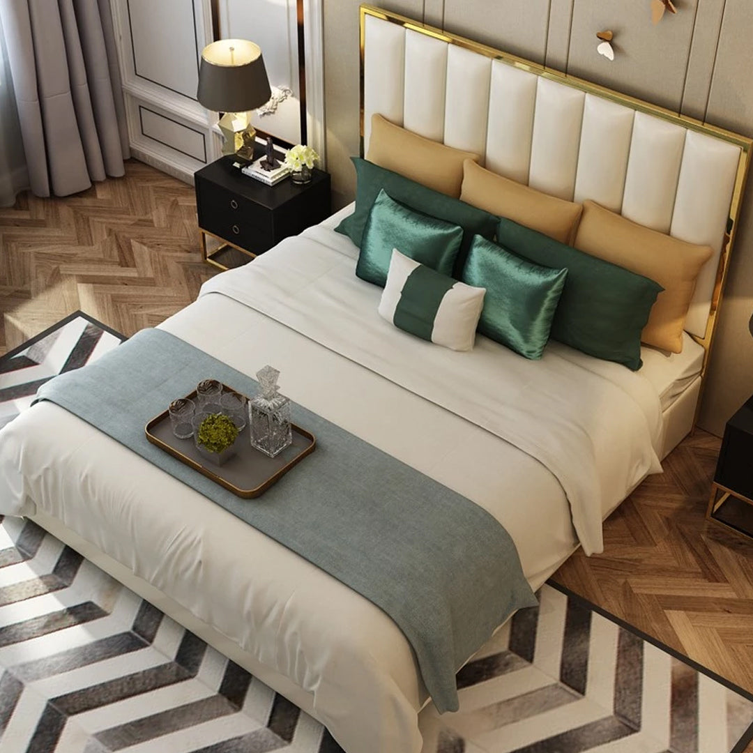 Alysia gold strip bed