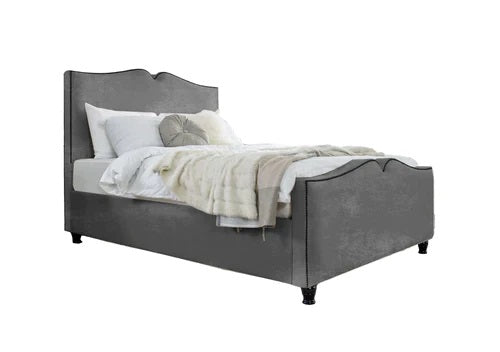 Knox Velvet-Finish Bed Frame