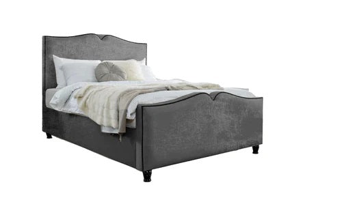 Knox Velvet-Finish Bed Frame