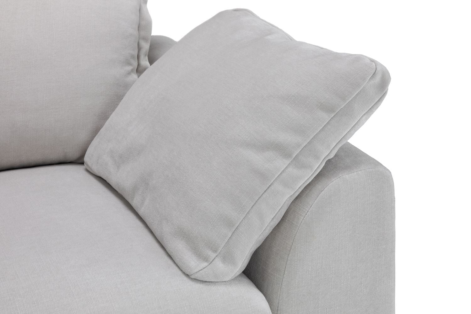 Natural Fabric Upholstery Large Corner Sofa