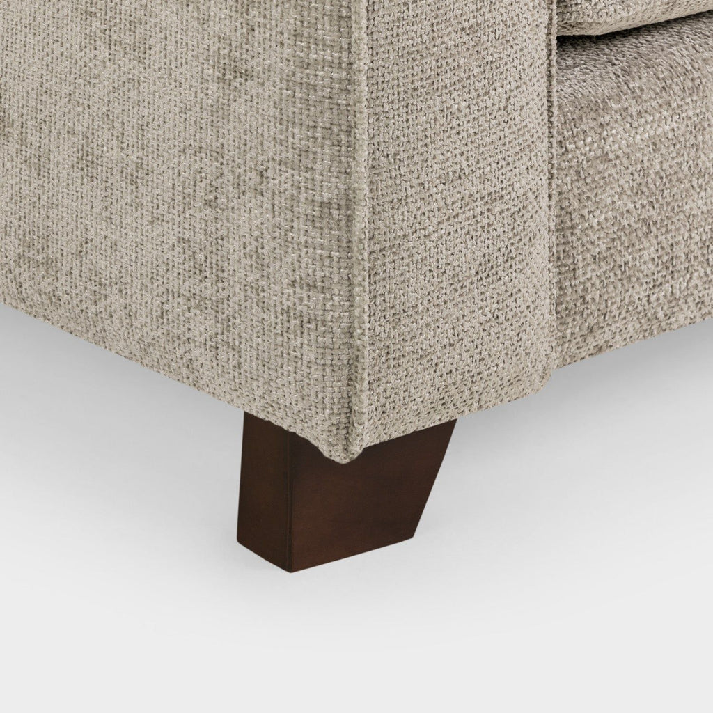 Stone Woven Fabric Large Corner Group Sofa