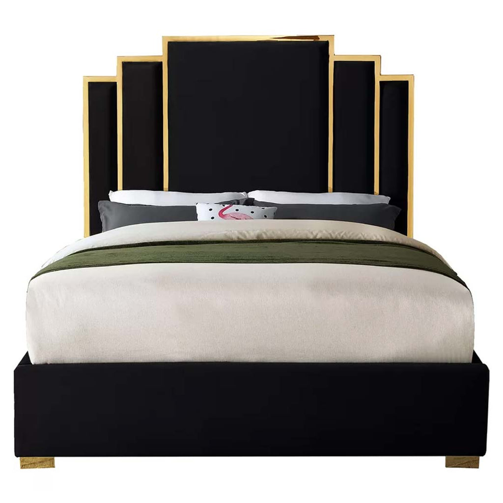 Harlen Gold Strip Bed