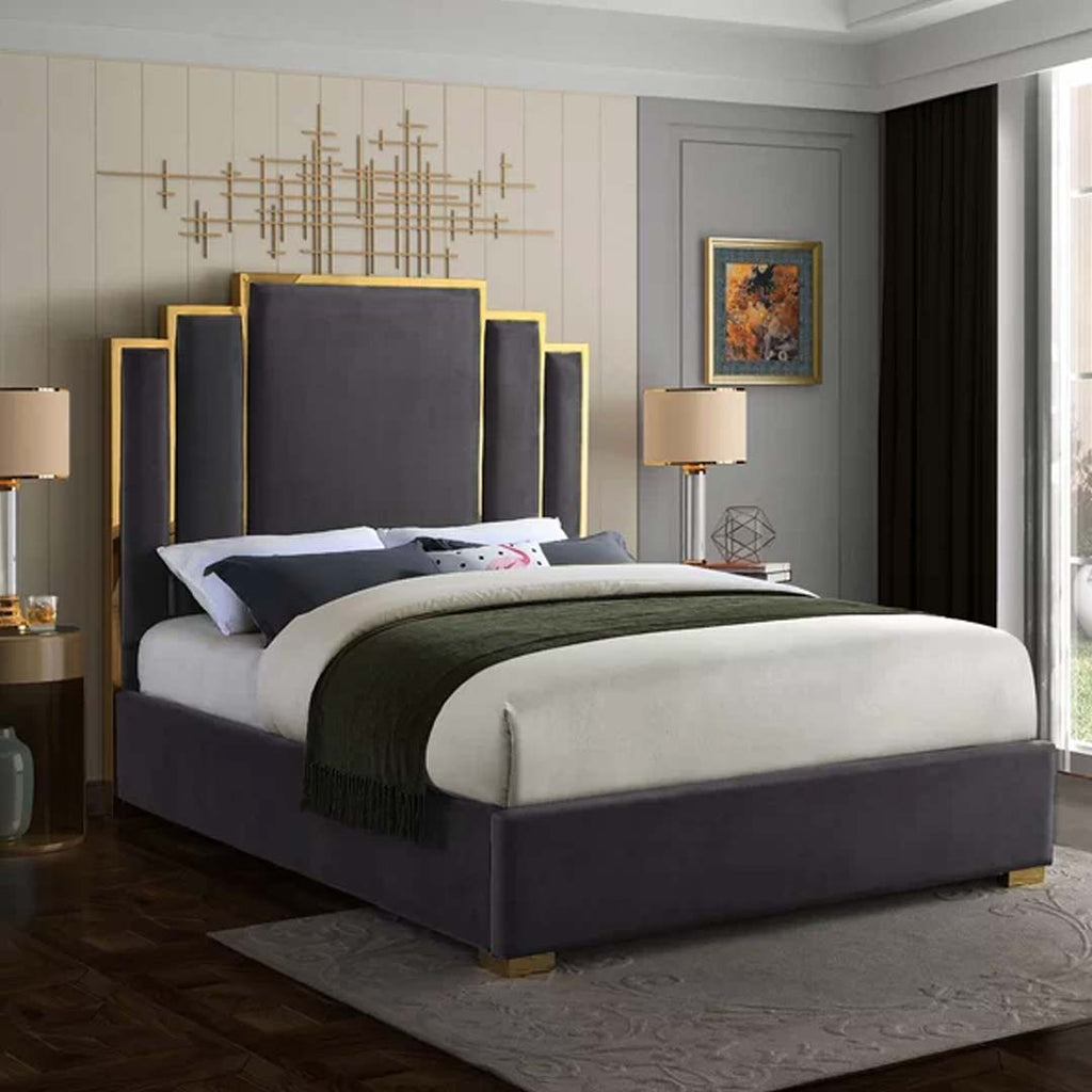 Harlen Gold Strip Bed