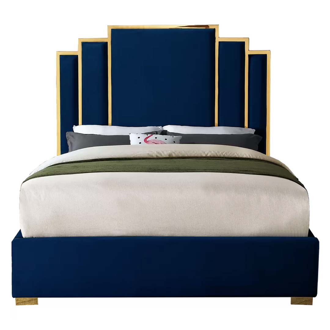 Harlen Gold Strip Bed